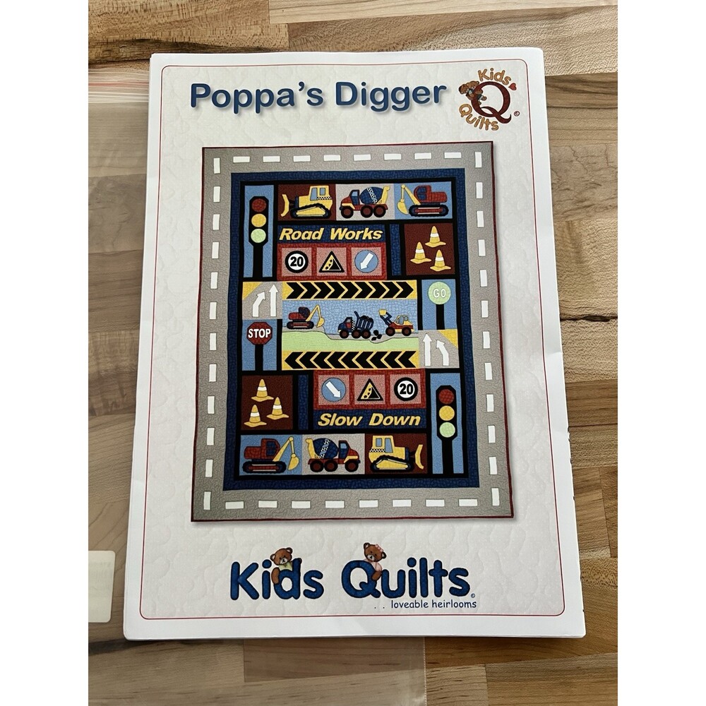 Kids Quilts Lovable Heirlooms - Poppa's Digger Twin Quilt Pattern - Construction